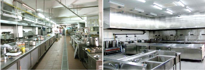 食堂廚房設計、安裝效果圖